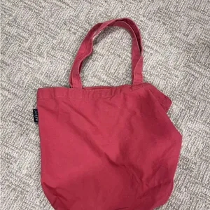 J. Crew Coral-Red Canvas Tote thumbnail 2