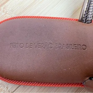 Havaianas Una Acai Cord Strap Slingback Sandals Beach Bronze Orange Sole Sz 9 thumbnail 7