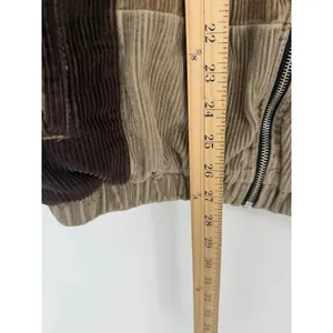 Urban Outfitters BDG Patchwork Corduroy Harrington Jacket Brown Colorblock L thumbnail 8
