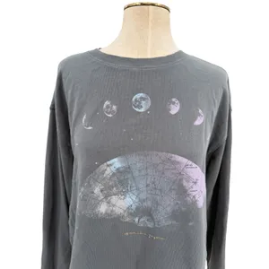 Spiritual Gangster Moon Dream‎ Mazzy Pullover Sweatshirt Gray Celestial Medium thumbnail 4