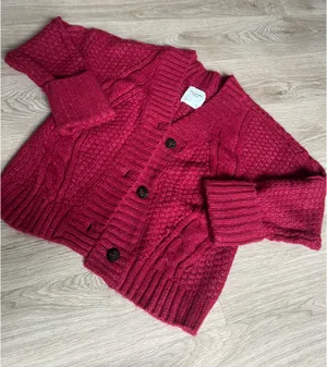 Abercrombie & Fitch Red/ Burgundy Cardigan thumbnail 1