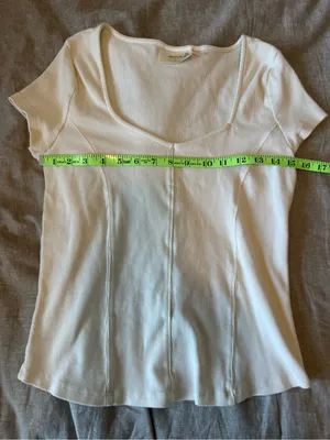 Anthropologie Maeve Women’s Short Sleeve White Blouse Top thumbnail 6