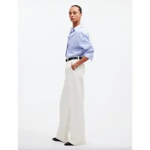 Madewell The Harlow Wide Leg Jean Airy Denim Baggy White High Waist US 33 NWT thumbnail 3