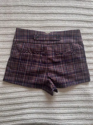 Free People Micro Shorts Plaid Size 4 NWOT thumbnail 2