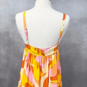 Abel The Label‎ Anthropologie Maxi Dress Small Tiered Flowy Boho Indie Hippie thumbnail 7