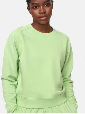 Outdoor Voices crewneck Jade Terry Green Sweatshirt Pullover Top lime thumbnail 4