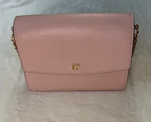Tory Burch Pink Leather Emerson Envelope Convertible Chain Shoulder Bag thumbnail 3