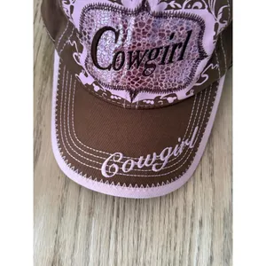 Blazin Roxx Womens Cowgirl Baseball Cap Brown Pink Western Adjustable Hat thumbnail 2