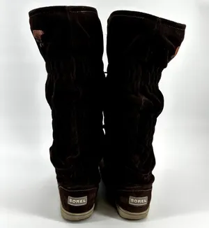 Sorel Firenzy Snow Boots Water Resistant Suede Wool Lined Knee High Brown 7.5 thumbnail 6