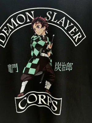 Demon Slayer Off The Shoulder Anime Graphic T-shirt thumbnail 2