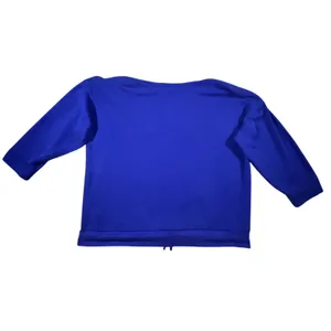 Lauren Ralph Lauren Sweatshirt Women XL Blue‎ American Flag Button Shoulder Top thumbnail 2
