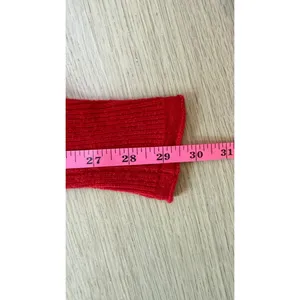J. Crew Red Crew Neck Wool Blend Pullover Sweater Bright Red Size Medium thumbnail 7