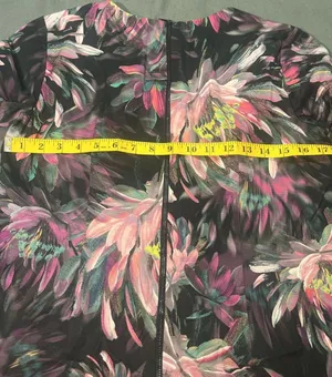 Trina Turk Black Purple Pink Floral Short Sleeve Sheath Dress Size 10 thumbnail 8