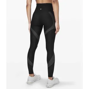 Lululemon Mapped Out High-Rise SenseKnit Tight 28" Womens 6 Black Glacier Grey thumbnail 2