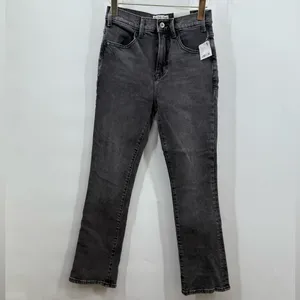 We The Free Jeans Sz 26‎ Black Faded Low Maintenance Mid Rise Crop Boot thumbnail 3