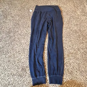 Old Navy Maternity Navy Blue Fleece Jogger Pants‎ High Rise Small S thumbnail 7