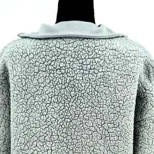 Backcountry Sherpa Fleece‎ Quarter Zip Pullover Sage Gray Medium Gorpcore Cozy thumbnail 5