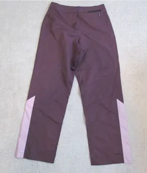 IZOD‎ Performance Pants 8 Burgundy Pink Colorblock Ripstop Hiking Gorpcore thumbnail 1