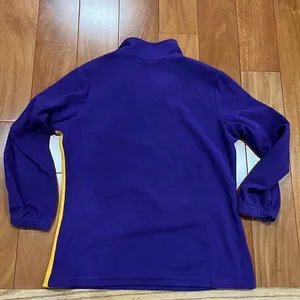 NFL Minnesota Vikings NFL Team Apparel Womens Pullover Sweatshirt‎ 1/4 Zip M thumbnail 2
