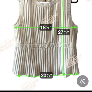 Shein White Pleated Sleeveless Blouse Size Large | Basic Versatile Top thumbnail 7