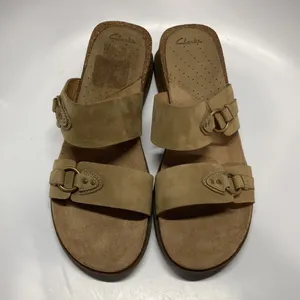 Clarks cork footbed‎ slip on sandals size 10 thumbnail 3