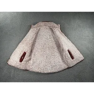 Love‎ Tree Vest Women Reversible Quilted Fleece Sherpa Full Zip thumbnail 8