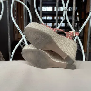 Steve Madden Jenny Printed Espadrille Wedge Sandal in‎ Orange Size 7.5 thumbnail 5