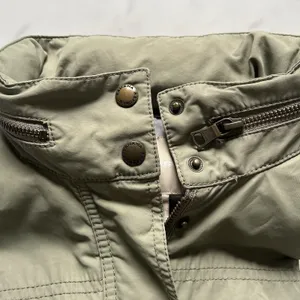 Banana Republic Hooded Anorak Jacket Sage Green Rain Utility Coat Size Small thumbnail 8