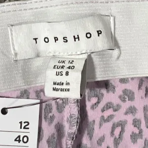 Topshop Leopard Mini Skirt Women 8 Pink Black Animal Print High‎ Waist Stretch thumbnail 4