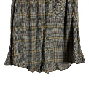 Free People Break My Stride Oversized Plaid Long Sleeve Button Up Shirt Size S thumbnail 10