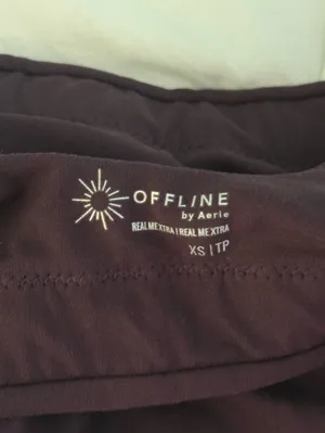 Aerie Offline Real Me XTRA Classic Sports Bra in Deep Plum thumbnail 4