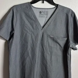 Figs‎ Technical Collection Women Gray Scrub Shirt Catarina Top size Large thumbnail 2