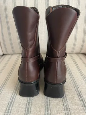 Naot Empire Leather Victorian Corridor Prairie Lace Up Square Toe Boots 39 US 8 thumbnail 4
