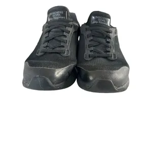Skechers Women's Size‎ 5 Slip Resistant Work Shoes Black Lace Up Sneakers Mesh thumbnail 3