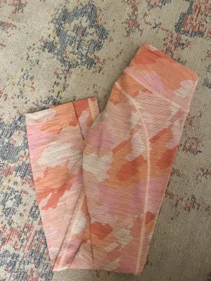 Outdoor Voices Pink Camo Leggings Tech Sweat 7/8 thumbnail 2