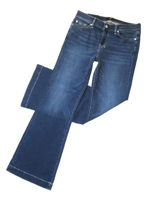 NWT 7 For All Mankind Dojo in Medium Melrose Tailorless Trouser Flare Jeans 30 thumbnail 1