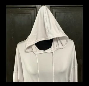 Shein white longsleeves Hoodie top with bag -Size Medium. Excellent condition, gently warn. Measurements approximately 18” from armpit to armpit x 19” long. Non-smoking home. priced to sell at as is condition. Don’t like my price, make reasonable offer! And thank you for checking my closet. thumbnail 3