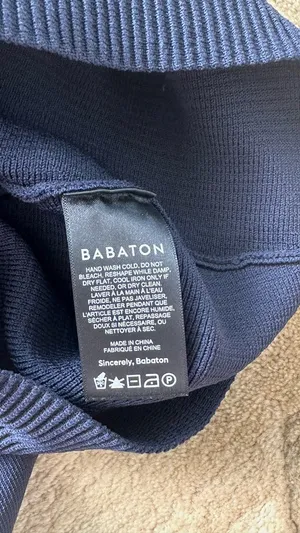 Aritzia Babaton Sculpt Knit Criss Cross Tank Crop Size Medium Admiral Navy thumbnail 3