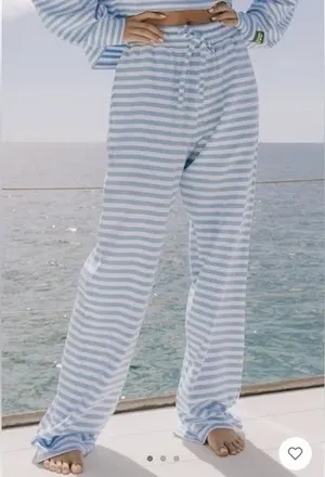 Daily Drills Cotton Striped Pants thumbnail 1