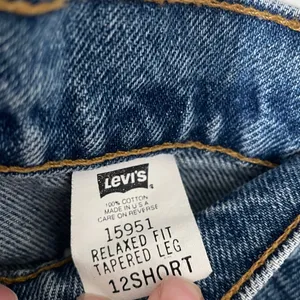Levi's Women Vintage Blue Relaxed Fit Tapered Leg High Rise Jeans Size 12S thumbnail 2
