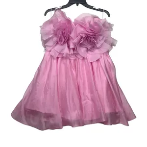 Bardot Fleurette Lili pink size 8 large new mini dress strapless romantic preppy thumbnail 2