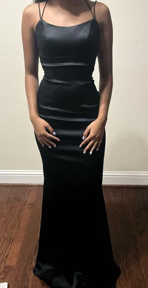Sherri hill prom dress black 52613 maxi thumbnail 1
