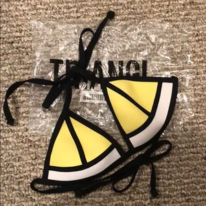 Triangl Lulu Bikini Top in Tahiti Tango thumbnail 1