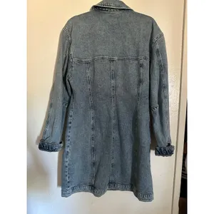 Good American Barrel Long Sleeve Denim Mini Dress Indigo‎ Wash L thumbnail 7