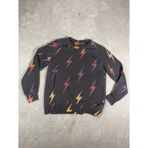 aviator nation lightning bolt sweatshirt all over print crew neck medium thumbnail 5