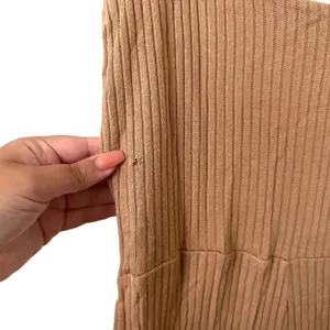 REFORMATION Kazu Ribbed Jumpsuit Tan‎ Sz Small thumbnail 6
