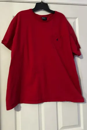 Polo by Ralph Lauren Red Pocket Tee is a size X-Large. thumbnail 1