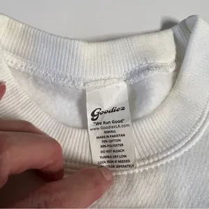 Goodiez Self Love Is The Best Love Sweatshirt & Joggers in White & Red thumbnail 7