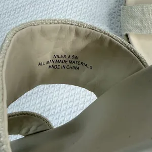 Cushionaire Niles Cream Espadrille Platform Slide Sandals Womens 8.5W Beige thumbnail 6