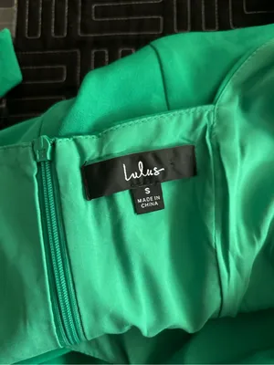 Lulus Green Mini Dress with Bow Detail Size S thumbnail 5